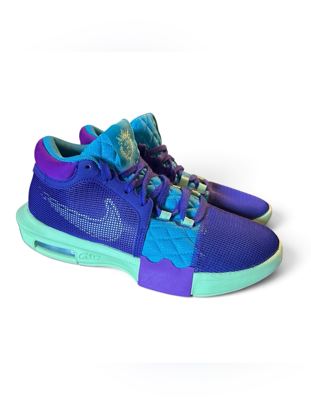 Nike LeBron Witness 8 FB2239-500 Field Purple Colorblock Mesh Low Top